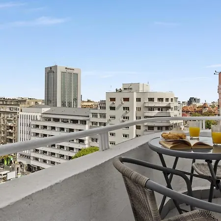 With Panoramic Views Of Old Town Bukarest